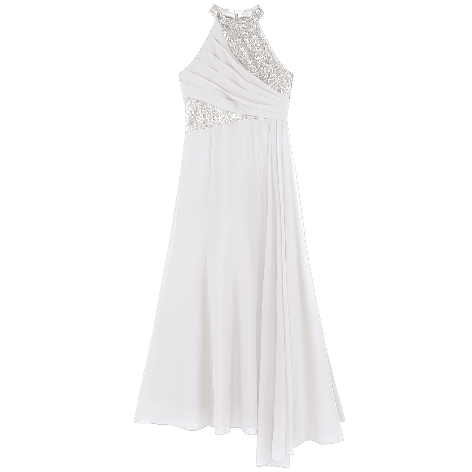 Anak-anak bunga gadis payet el - Maxi Dress Halter ulasan dan harga