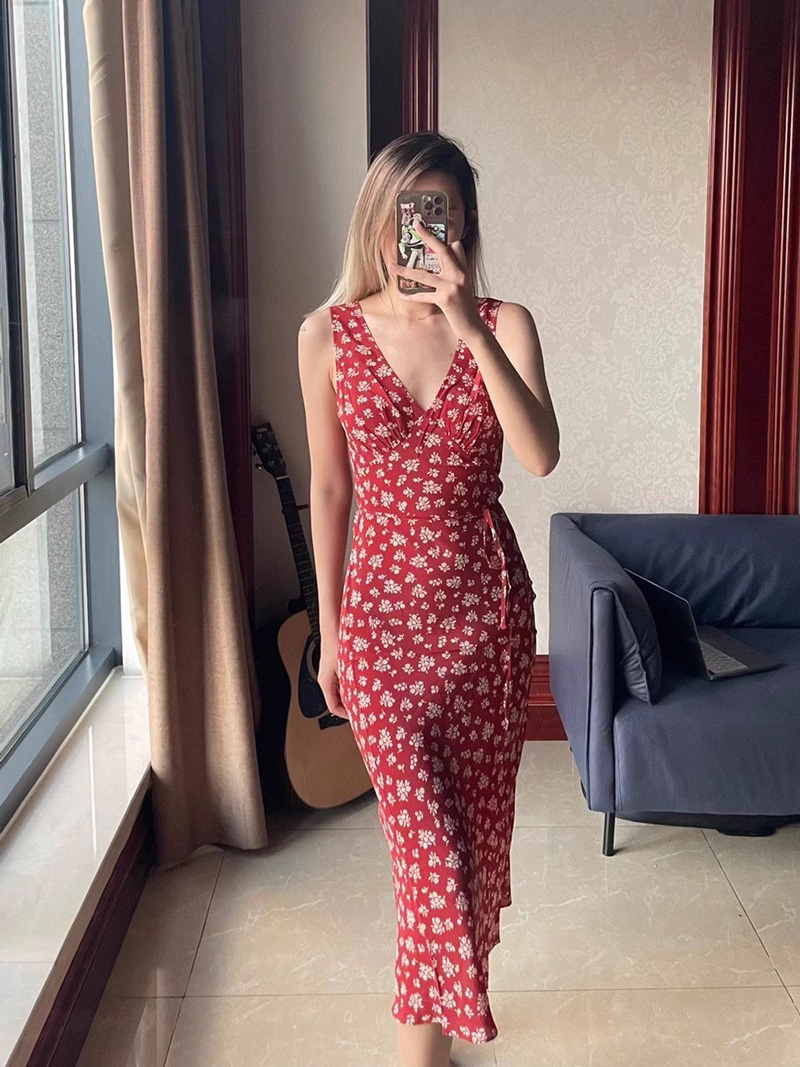 Gaun Midi Wanita Berkerut di B - Midi Skirt Floral ulasan dan harga