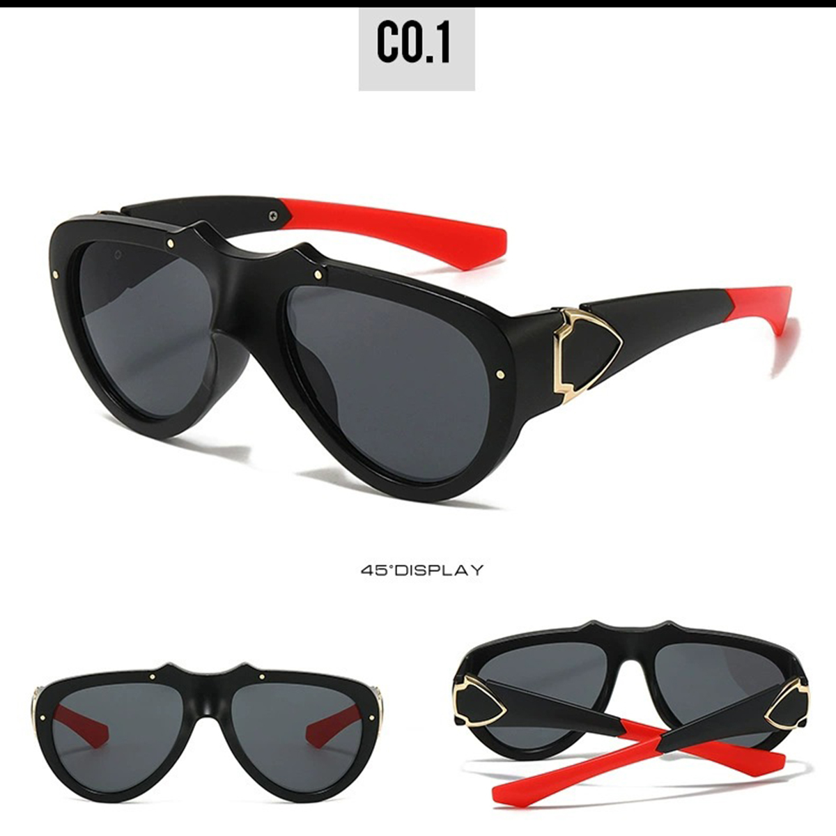 Kacamata Hitam Metalik Model M - Sunglasses Cat Eye ulasan dan harga
